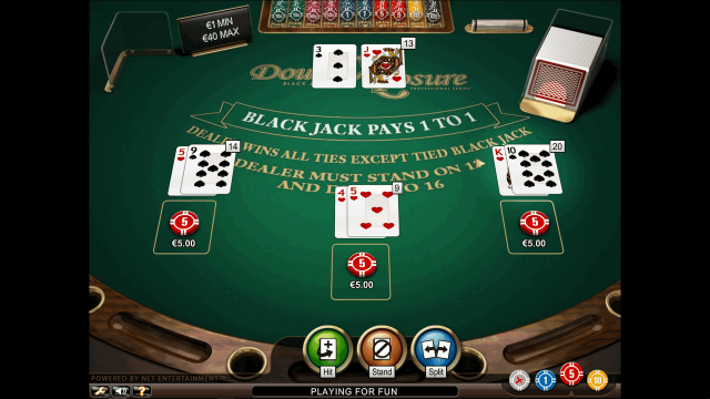 Игровой интерфейс Double Xposure Blackjack Pro Series 6