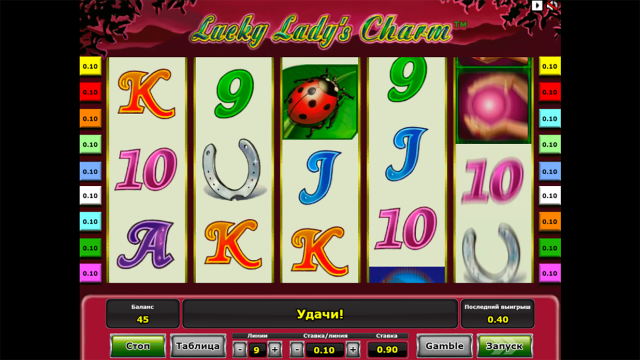Бонусная игра Lucky Lady's Charm 4