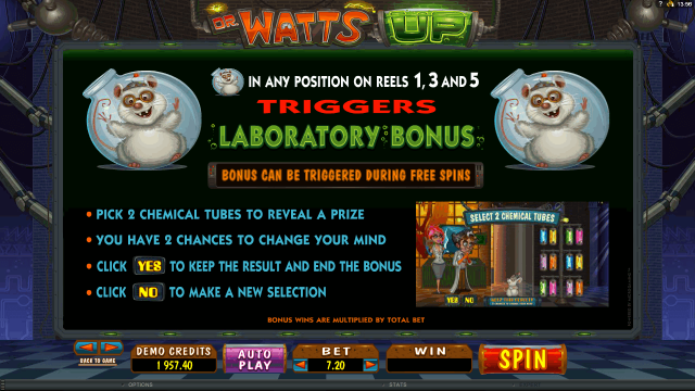 Игровой интерфейс Dr. Watts Up 2