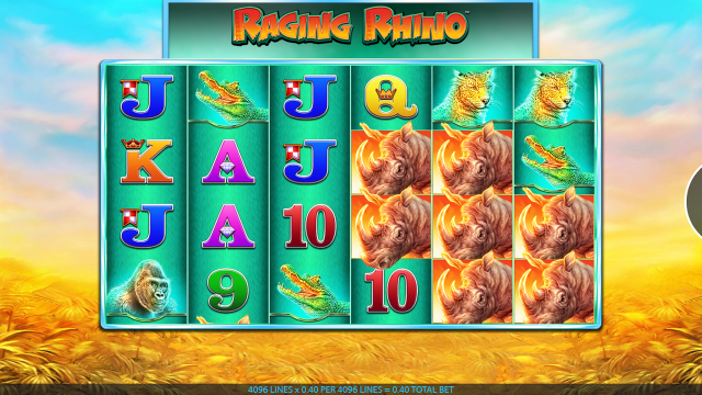 Бонусная игра Raging Rhino 3