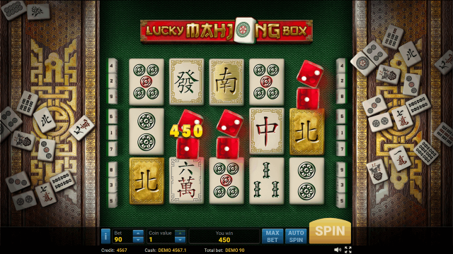 Бонусная игра Lucky Mahjong Box 10